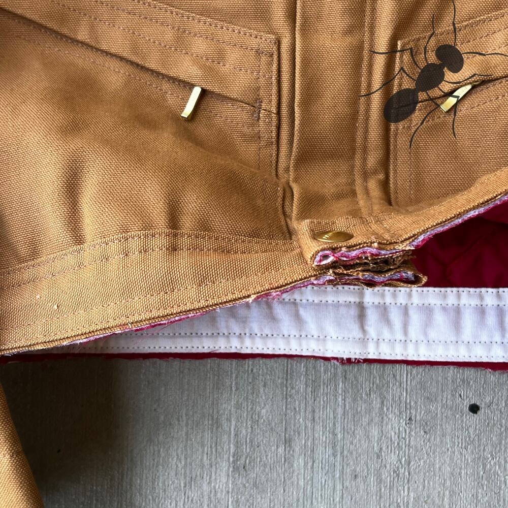 Carhartt cropped detroit style brown work wear jacket - Picture 4 of 10